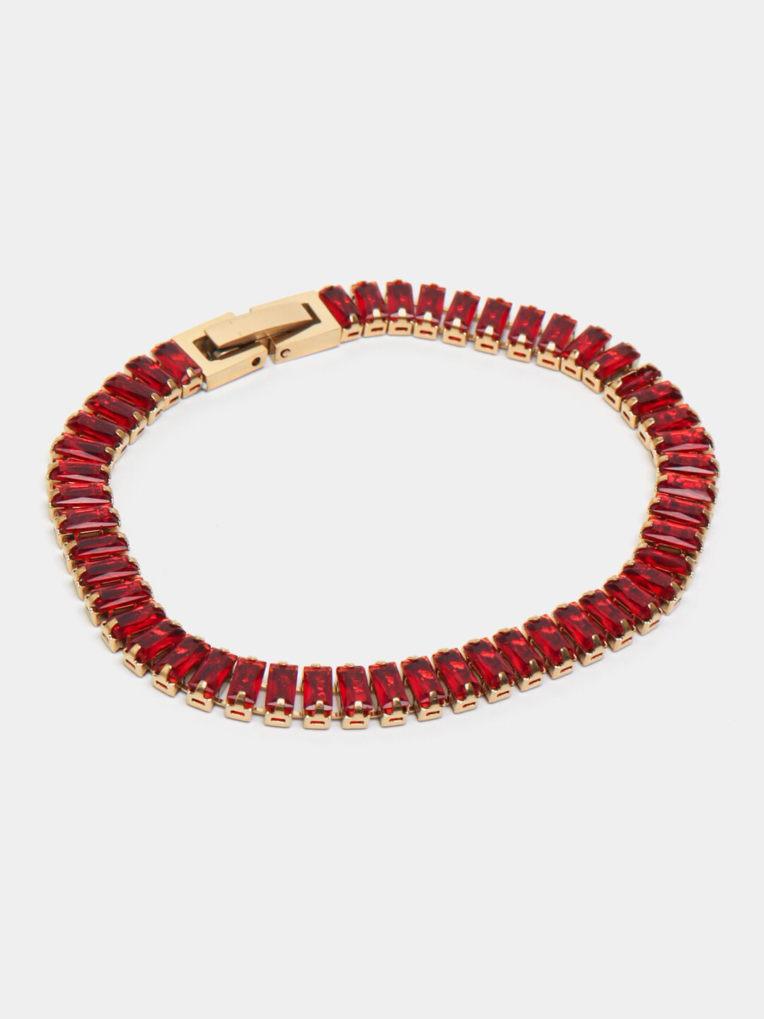 Славянский оберег, Браслет-цепочка, жемчуг пресноводный культивированный, 1 шт., размер 17 см, размер one size, диаметр 5 см, красный "Собачка" — фото 1