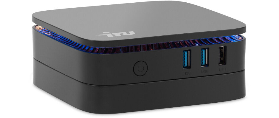 Неттоп IRU 110JLCN, Intel Celeron N5105, DDR4 8ГБ, SSD 256ГБ, Intel UHD Graphics, noOS, черный (1975163)