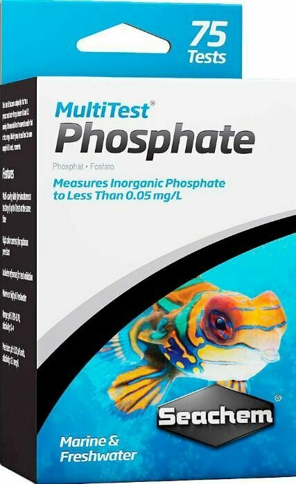 Картинки Тест для воды Seachem MultiTest: Phosphate капельный на фосфаты, 75 тестов