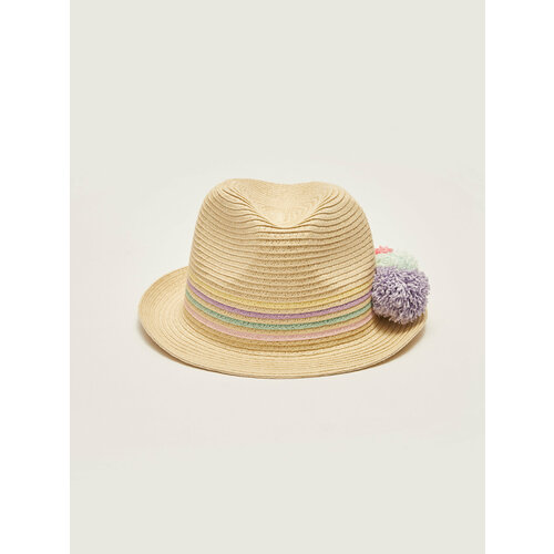 фото Шляпа lc waikiki для девочек, размер 7-10 лет, light beige