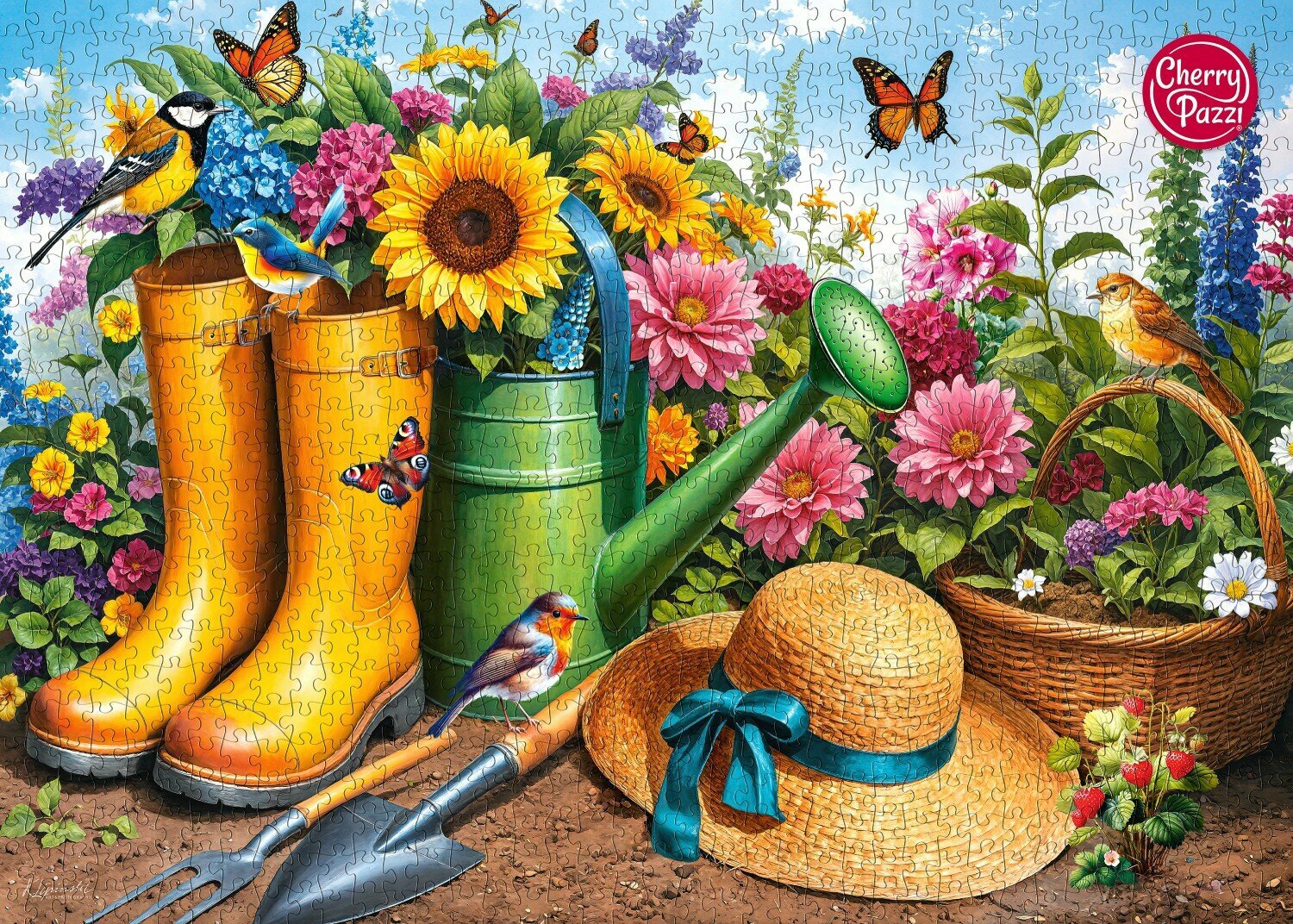 Пазл для взрослых Cherry Pazzi 1000 деталей, элементов: Всё для сада — фото 1