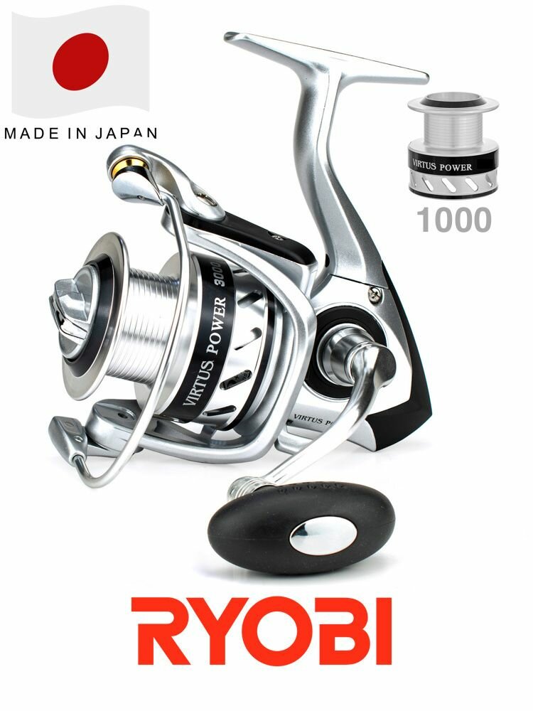 Катушка для спиннинга RYOBI VIRTUS POWER 1000 / 6+1 / Риоби Виртус