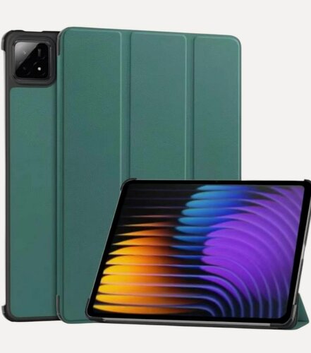 Изображение товара Чехол для планшета Xiaomi Pad 7 / Pad 7 Pro / Pad 8 / Pad 8 Pro / Poco Pad X1 11.2", зеленая