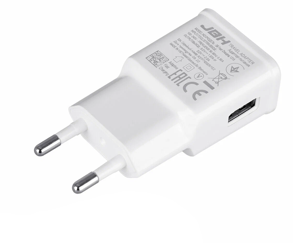 Зарядное устройство с быстрой зарядкой JBH USB 2.0 S6 2А ISA белый — фото 1