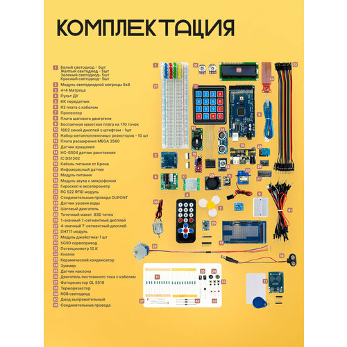 Набор для моделирования Ардуино (Arduino MEGA 2560) Mega Kit