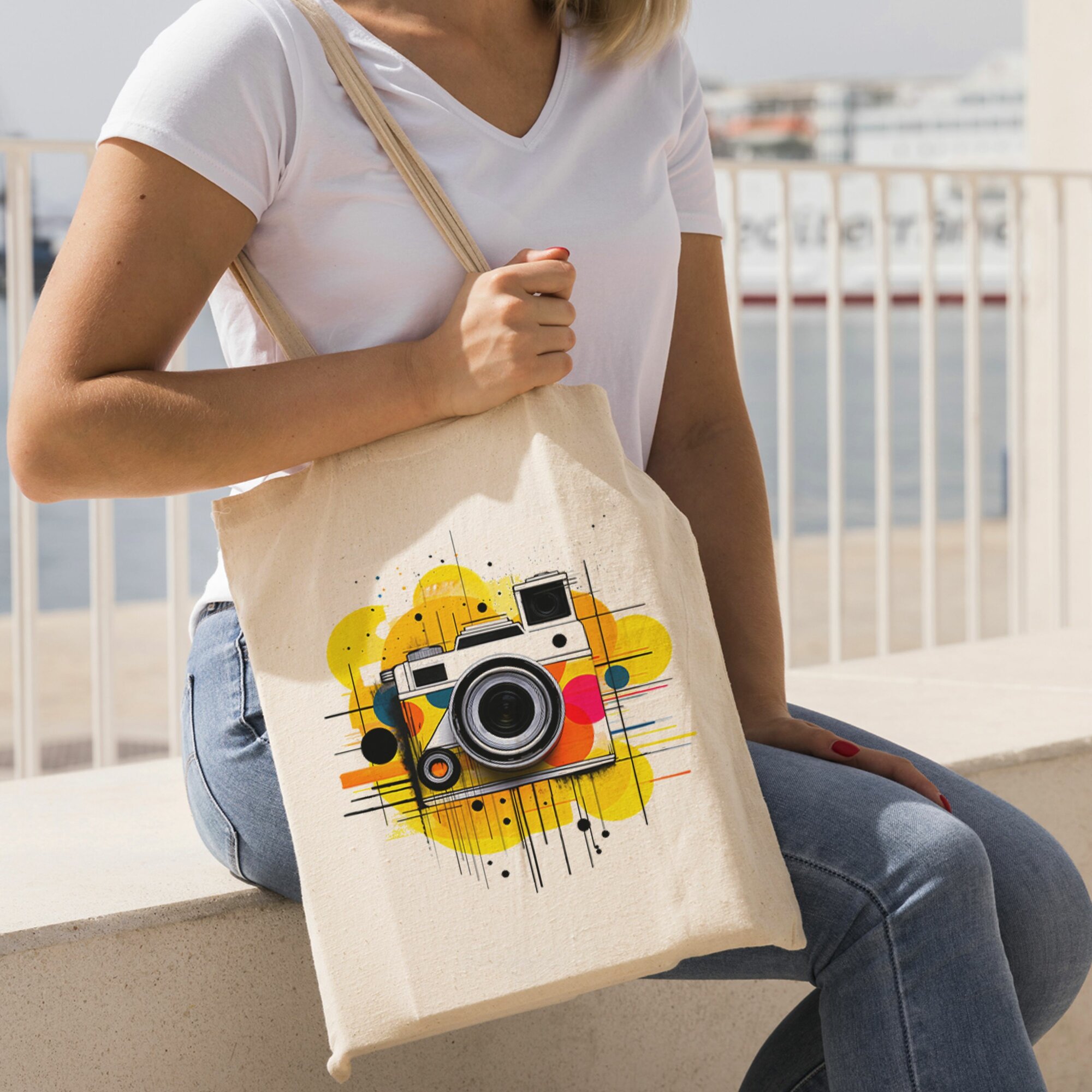 Сумка шоппер Gerasim, черный, розовый, желтый — фото 1