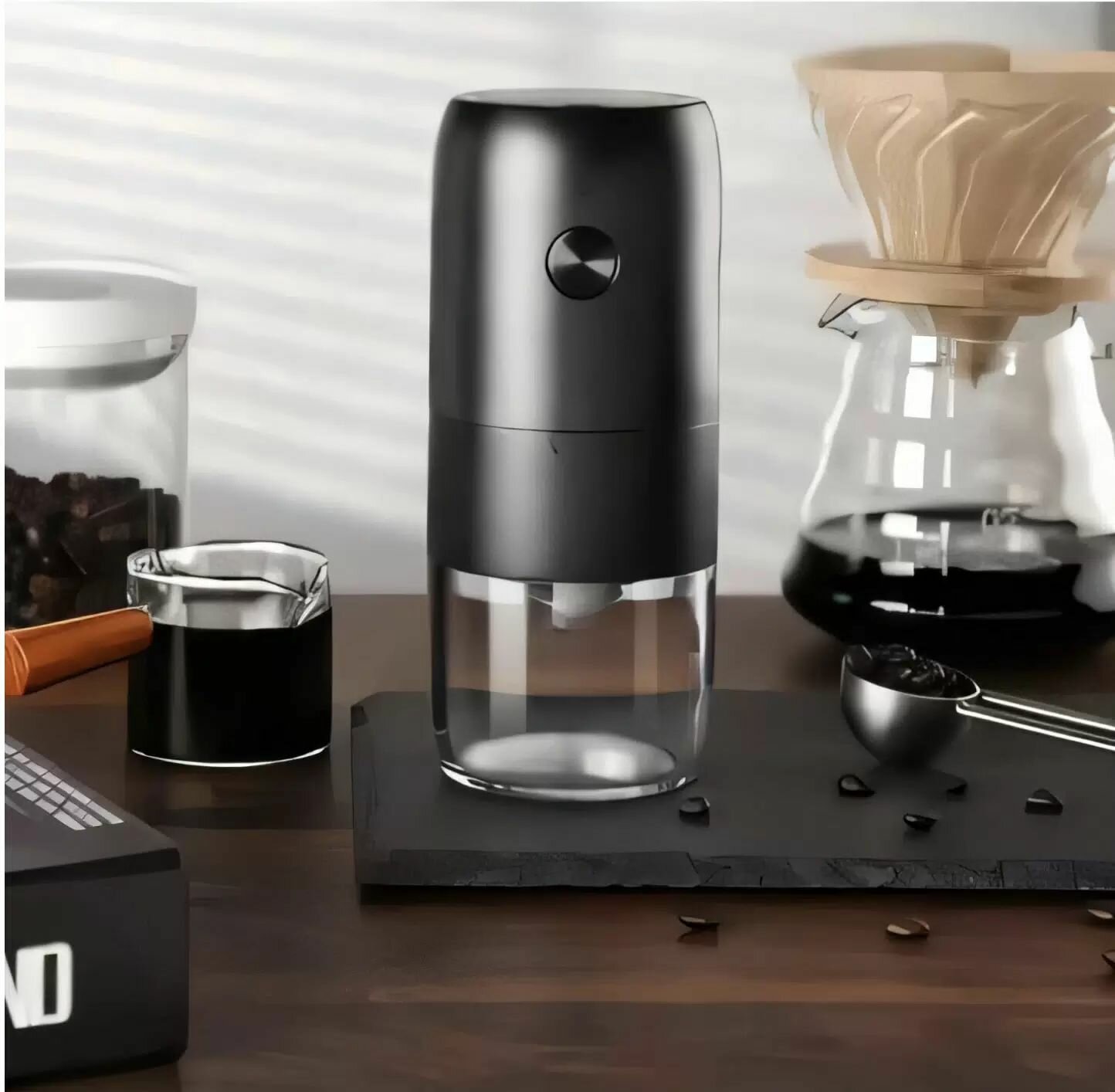Изображение Кофемолка Xiaomi Circle Joy Electric Coffee Grinder (KMDJ-2A) черная