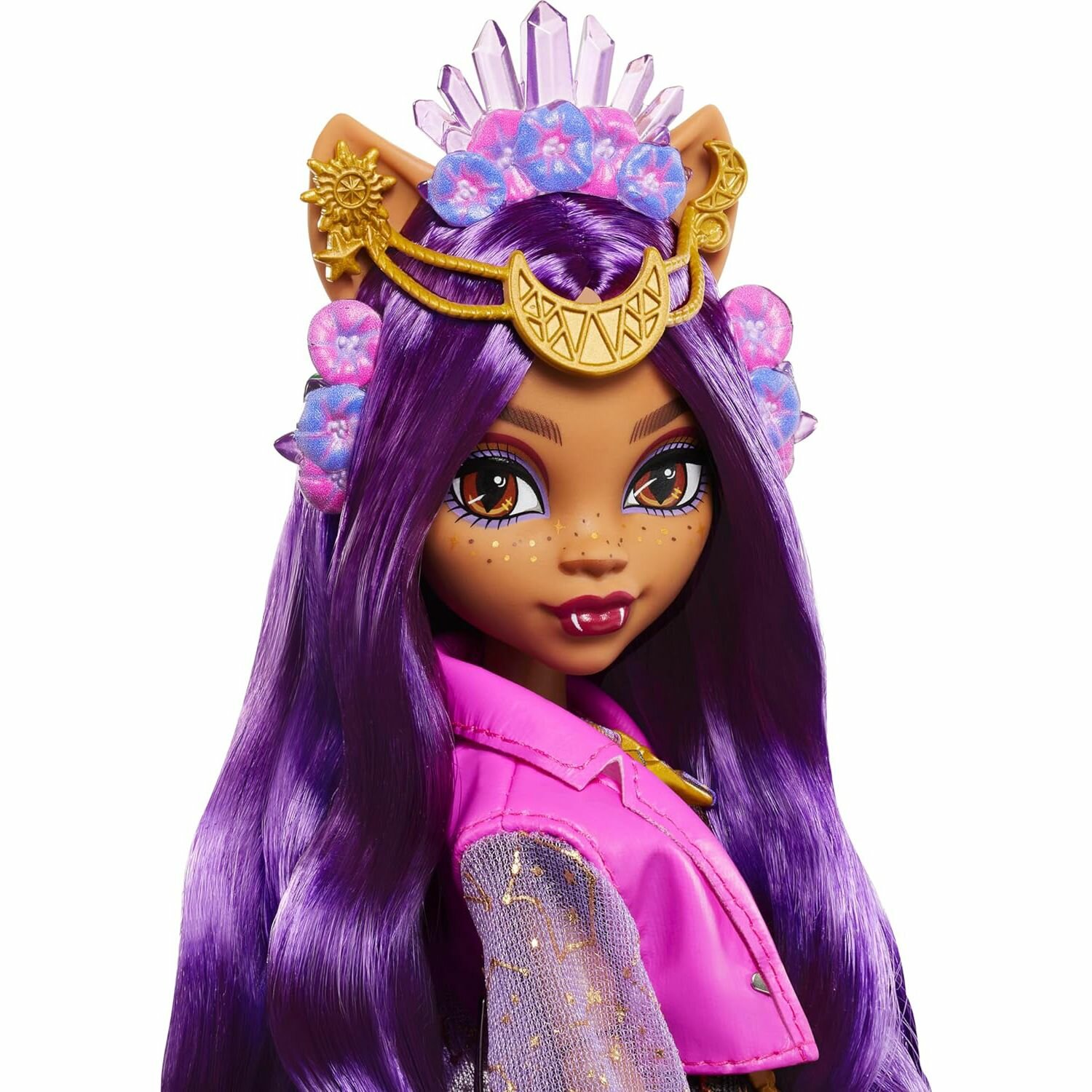 Кукла Monster High "Clawdeen Wolf", шарнирная, пластик, 27 см, фиолетово-черная — фото 1