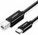 Кабель UGREEN US241 (80811) USB-C to USB-B 2.0 Printer 1м Черный