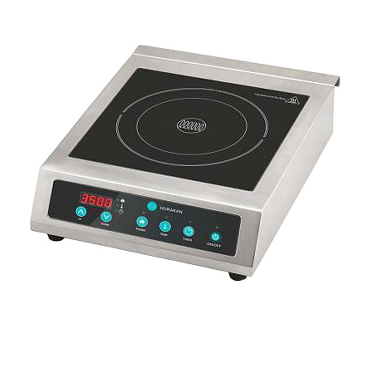 Плита индукционная HURAKAN HKN-T35F PRO. 3.5 кВт, защита от перегрева, LED дисплей, таймер на 3 часа