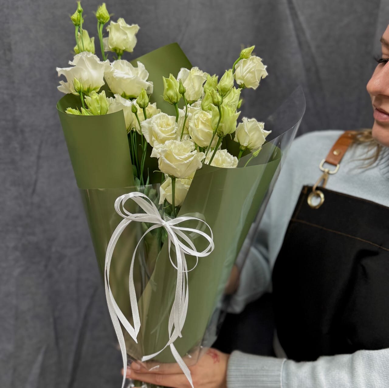 Авторский букет # 1 Белоснежная Эустома - Элит Цветы - всегда свежие букеты