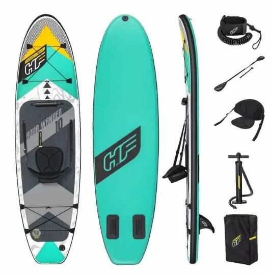 SUP-доска для плавания Aqua Wander TravelTech, 305*84*12 см + 6 аксессуаров, до 120 кг Bestway (65375)