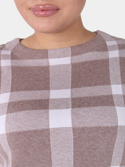 Свитер размер One Size, , бежевый меланж — фото 1