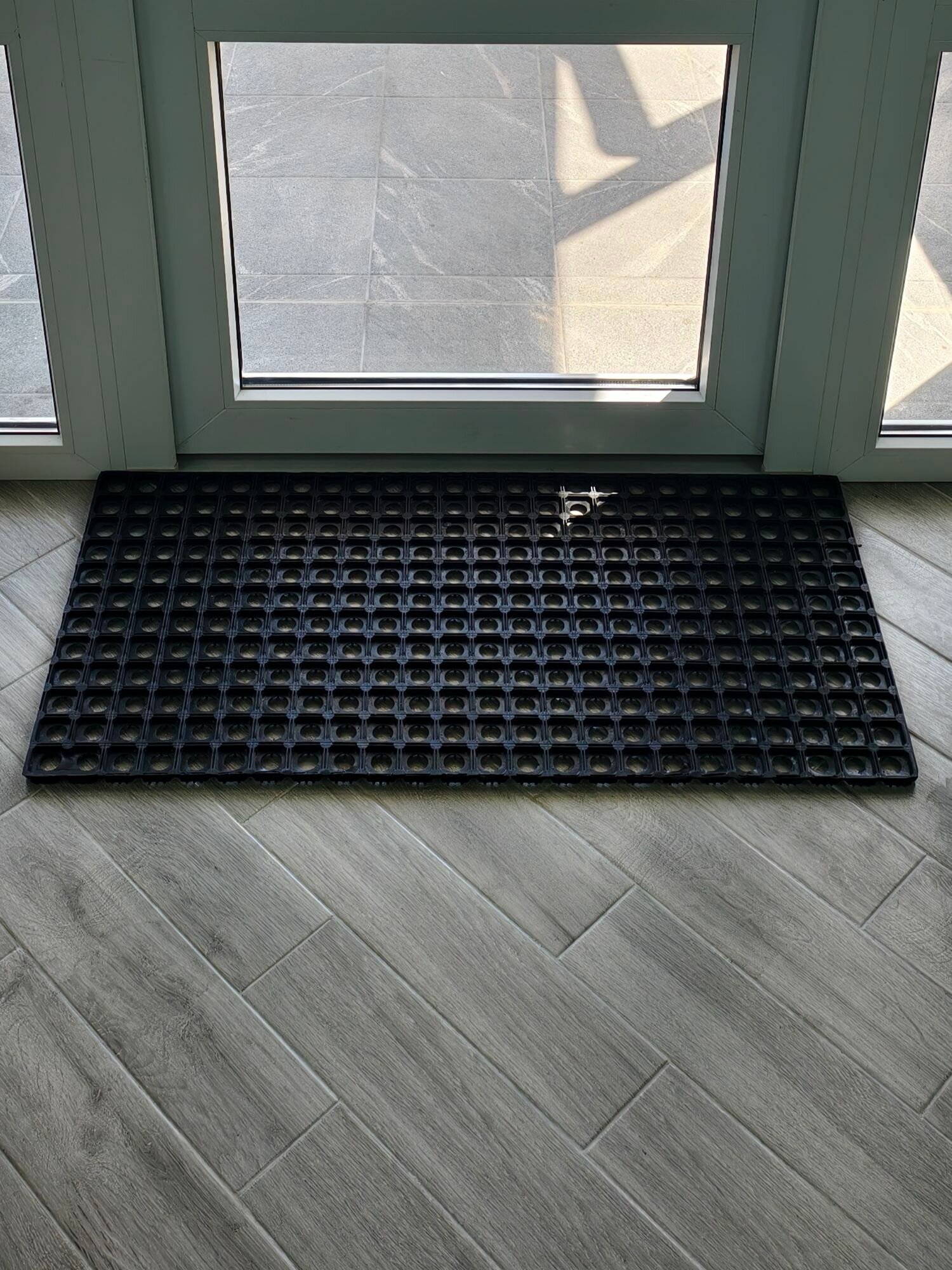 Придверный коврик ячеитстый резиновый 500х1000х16 мм — фото 1