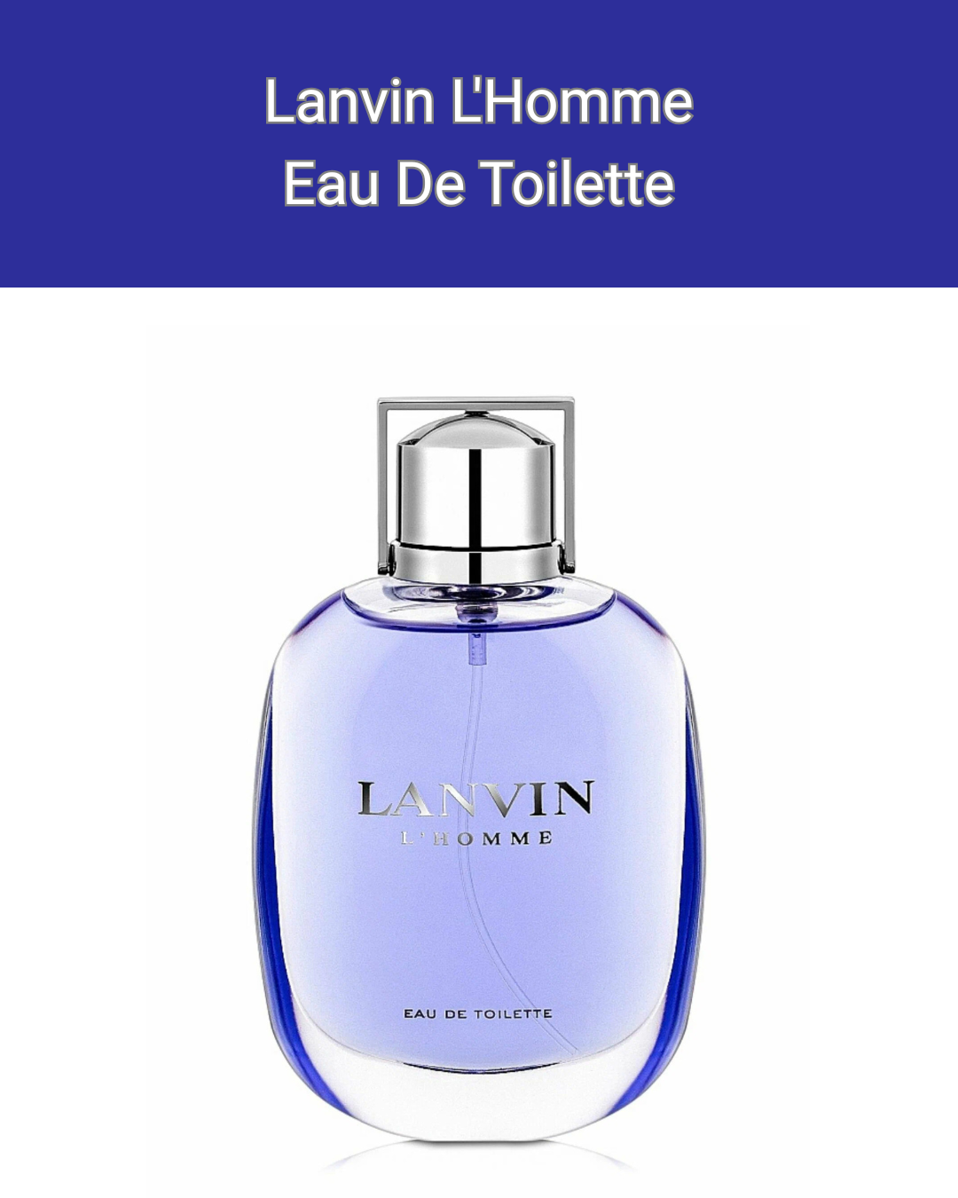 Lanvin L'Homme Eau De Toilette 100мл - Парфюм для мужчин 100мл