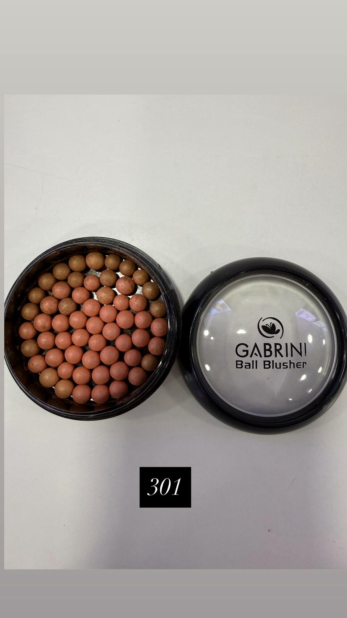 Румяна Gabrini "Ball Blusher", шариковый формат, для всех типов кожи, 301