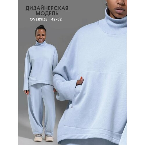 фото Водолазка lk urban dress, размер 42-52, голубой