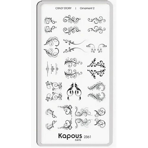 Пластина для стемпинга Crazy story Ornament 2