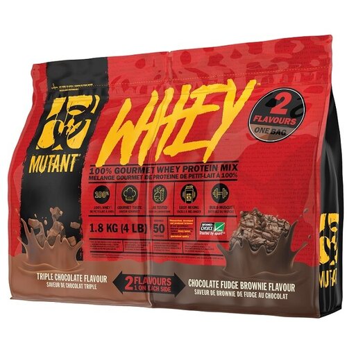 Mutant Whey (1800 гр) - Тройной Шоколад/Шоколадный Брауни