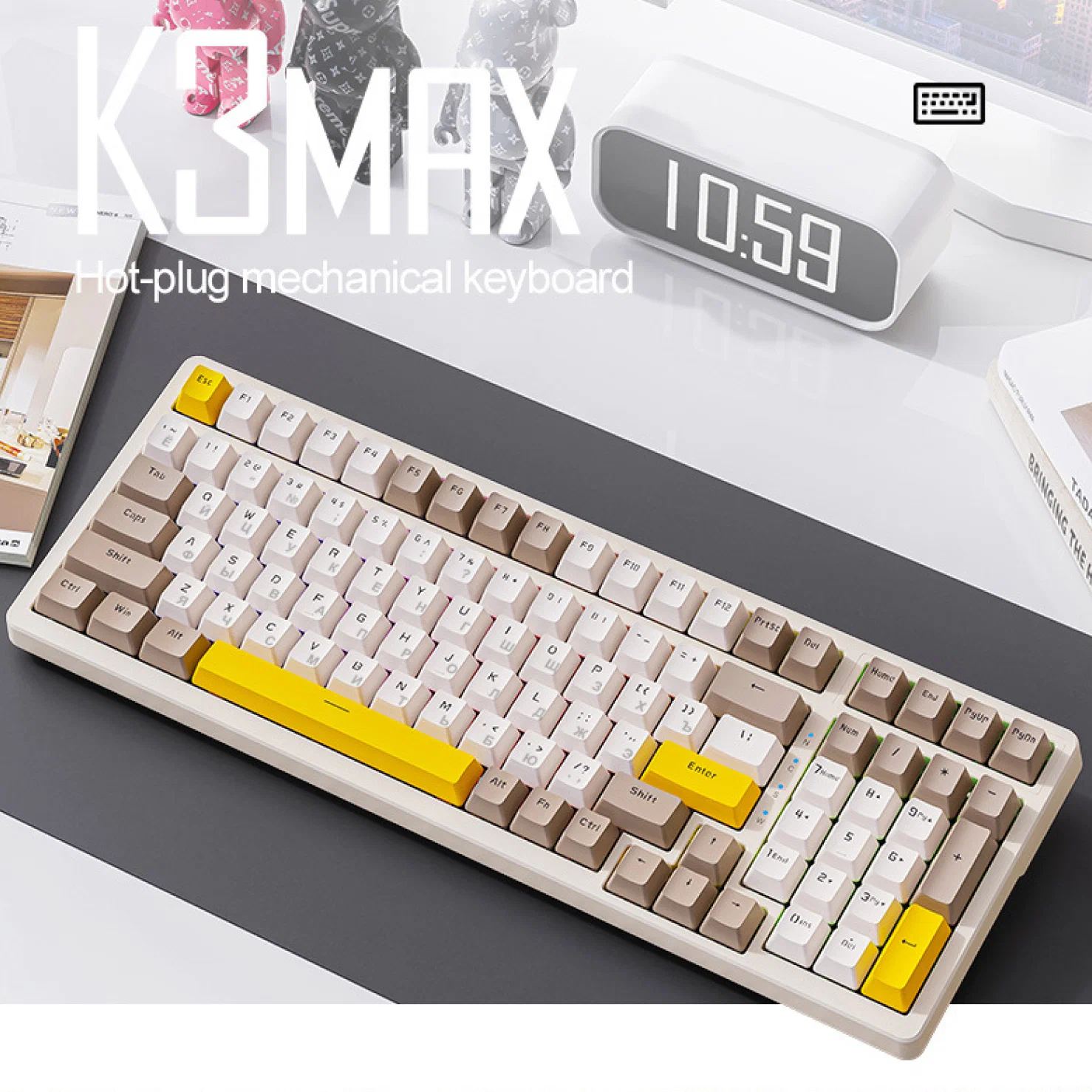 Клавиатура механическая проводная Wolf K3 MAX