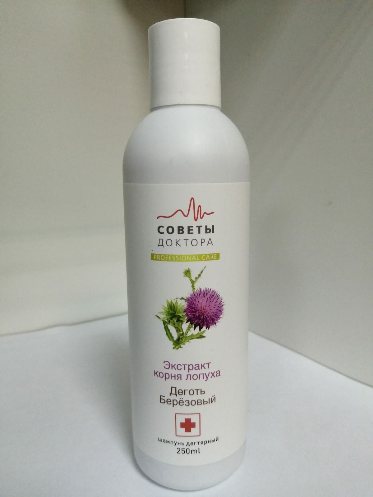 фото Шампунь советы доктора с очищенным берестовым (березовым) дегтем и экстрактом корня лопуха 250 мл