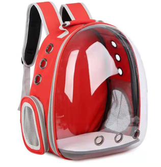 Рюкзак - переноска для животных «любимый БРО», цвет красный, 27*33*43см/до 7кг (Пакет и Лейбл)