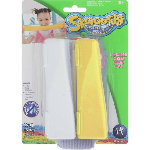 Skwooshi - Масса для лепки в 2х85 гр №7 Желтый и Белый
