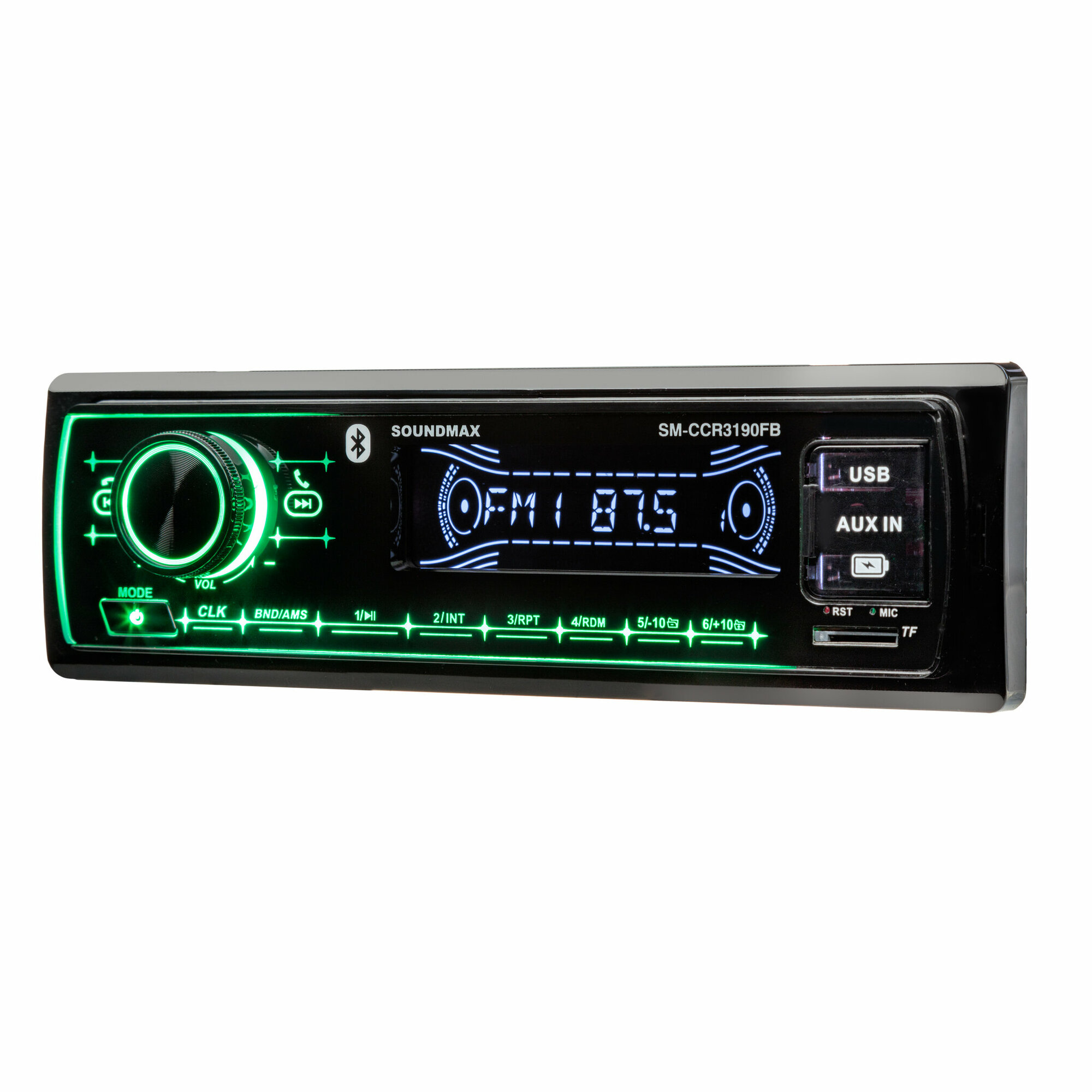 Автомагнитола Soundmax SM-CCR3190FB (sm-ccr3190fb(черный)/g) - фото №2