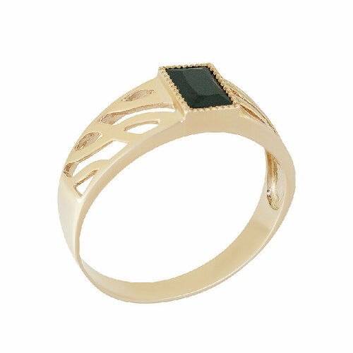 кольцо из золота 51 310 01556 1 Кольцо, красное золото, 585 проба, наношпинель, размер 21.5, золотой, красный
