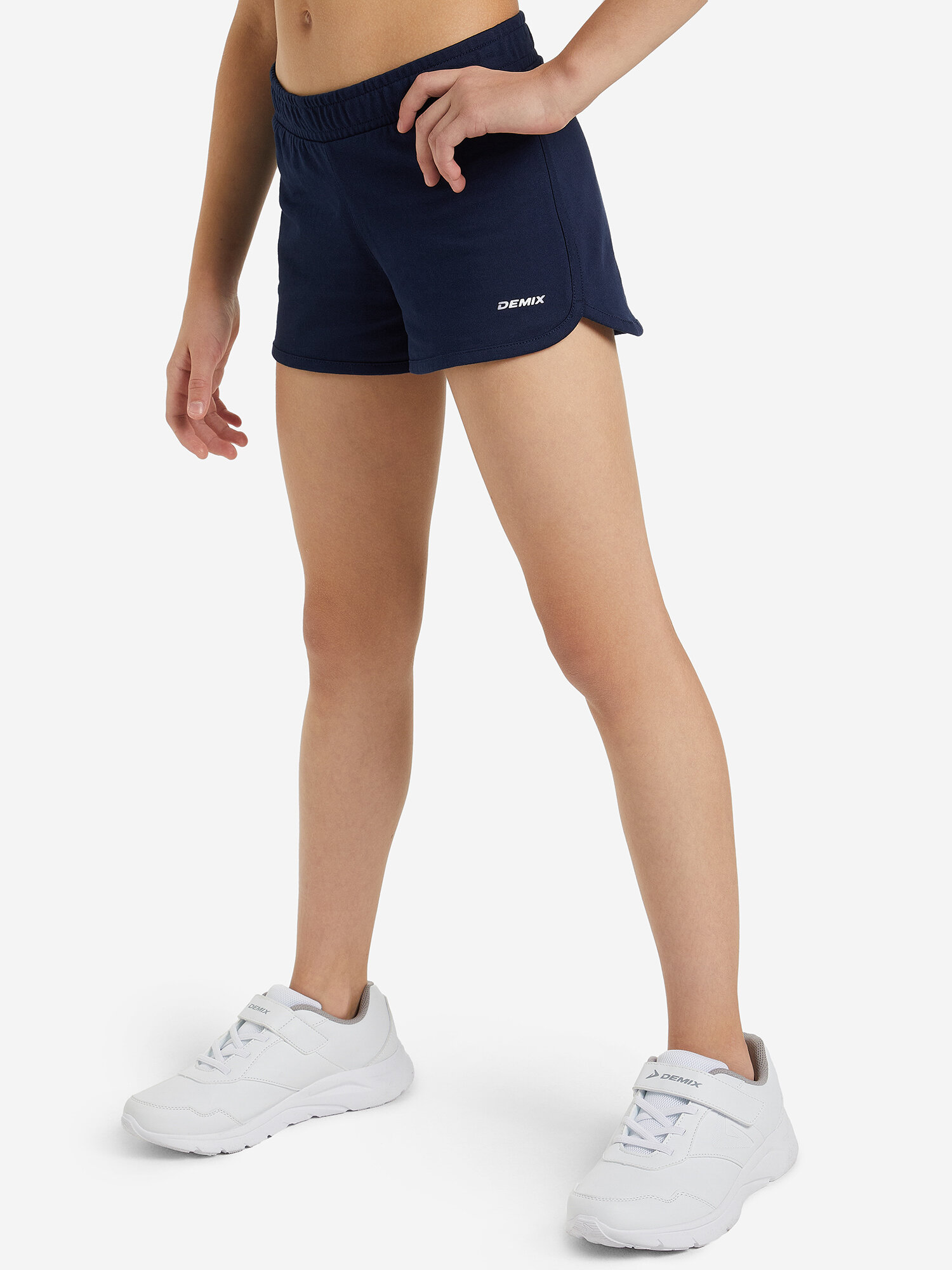 Шорты Demix Basic Girl's Shorts, размер 122/128, темно-синий
