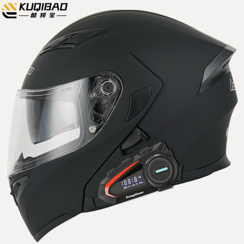 Изображение товара Шлем Chibao K20, с Bluetooth, матовый черный, L