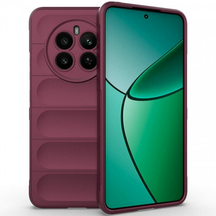 Flex Silicone Противоударный чехол для Realme 12 Plus 5G / Realme 12 4G / 13 4G с защитой камеры и микрофиброй