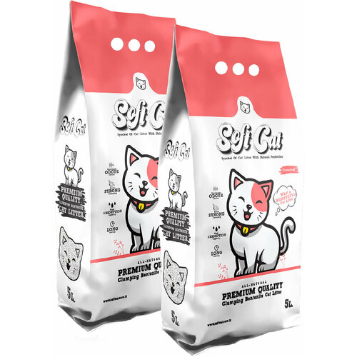 SOFT CAT UNSCENTED наполнитель комкующийся для туалета кошек без ароматизатора 5 5 л 1879₽