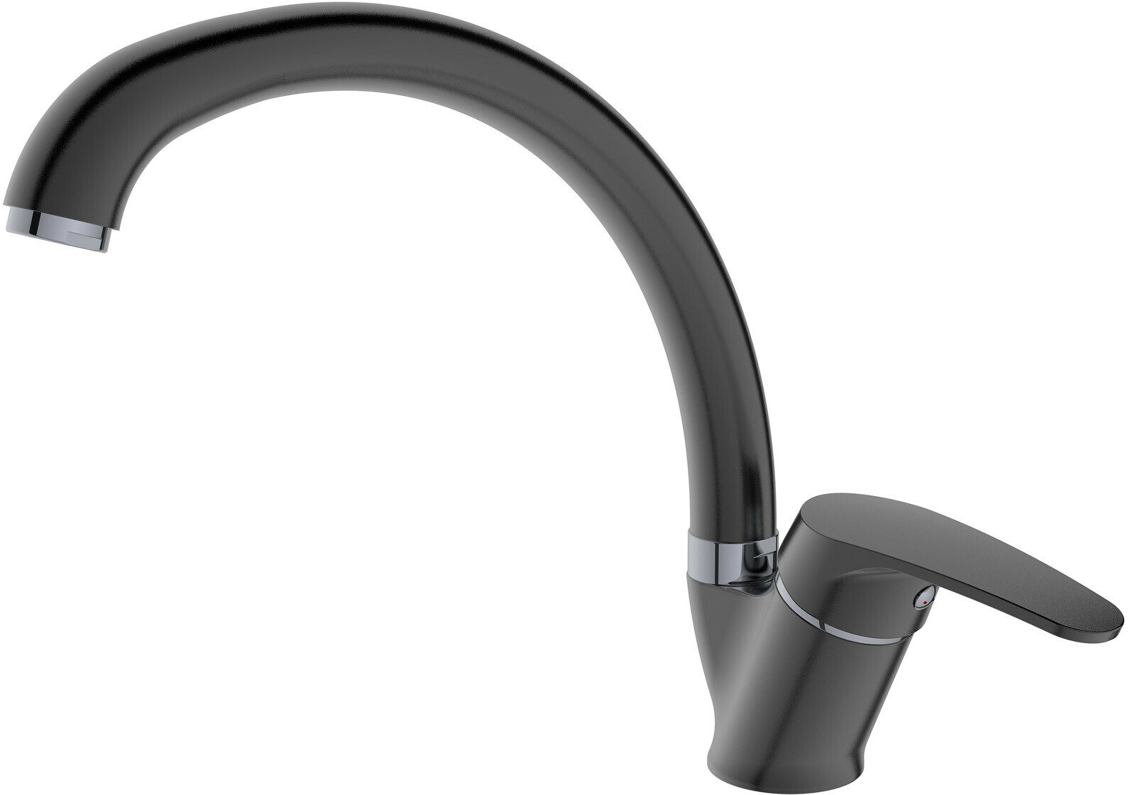 Смеситель для кухни ECONOCE серия 690 высокий излив черный (EC0692BL)