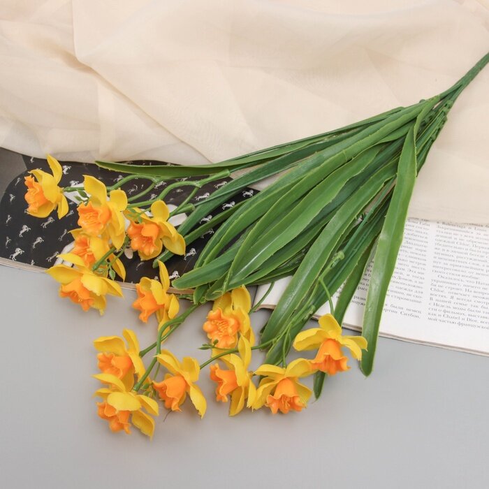 Букет "Нарцисс керли" 42 см микс 10709179