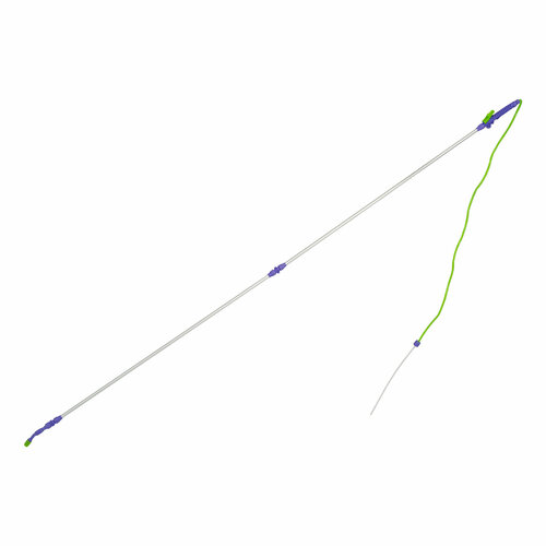 Штанга для опрыскивателя телескопическая, универсальная, алюминиевая, 3 м, BASE Palisad [64753] зеленый, серебристый, фиолетовый