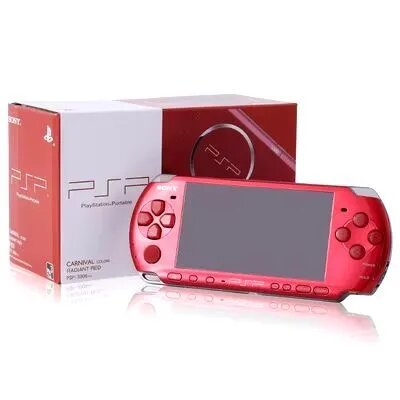 Портативная игровая консоль Sony PSP 3000/3006/3008, 32Gb, комплект, красная