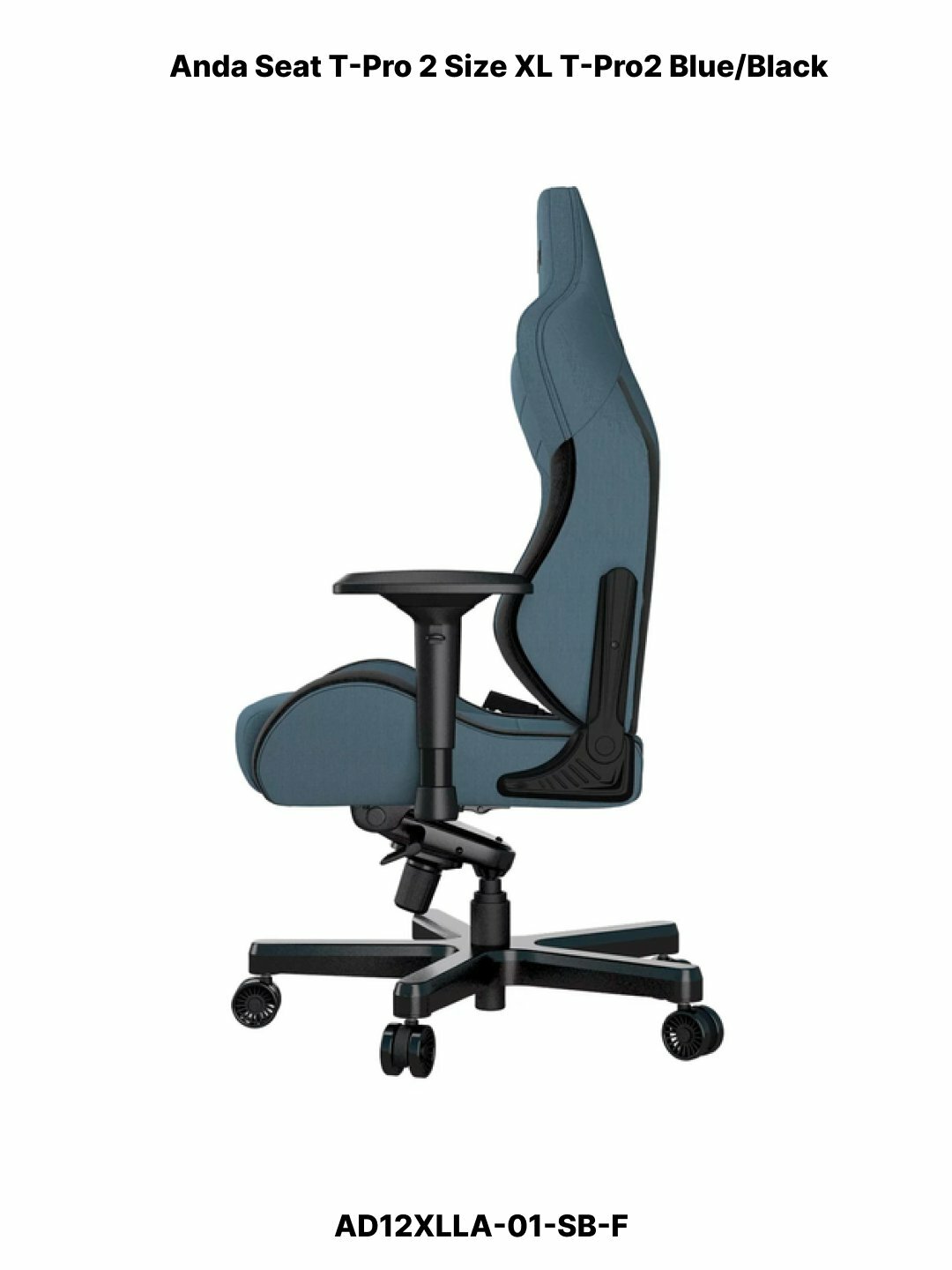 Игровое компьютерное кресло AndaSeat T-Pro 2 XL, ткань Blue/Black, AD12XLLA-01 SB-F — фото 1