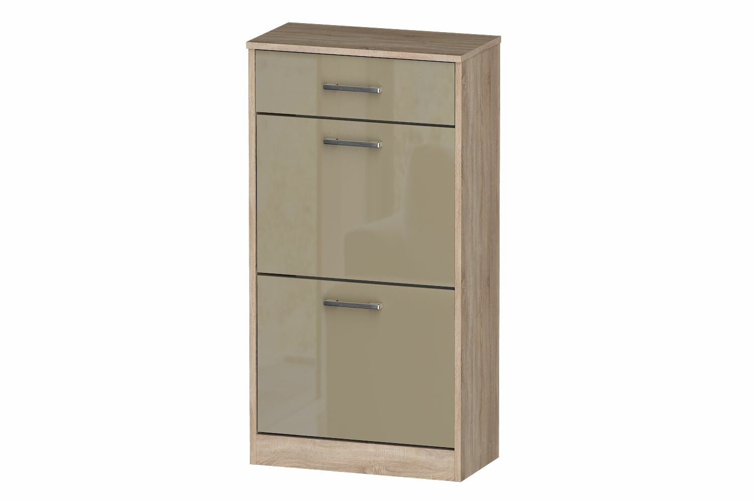 Обувница для прихожей закрытая откидная Лайф 55*29*105 ОБ-01 Дуб сонома/Макиато