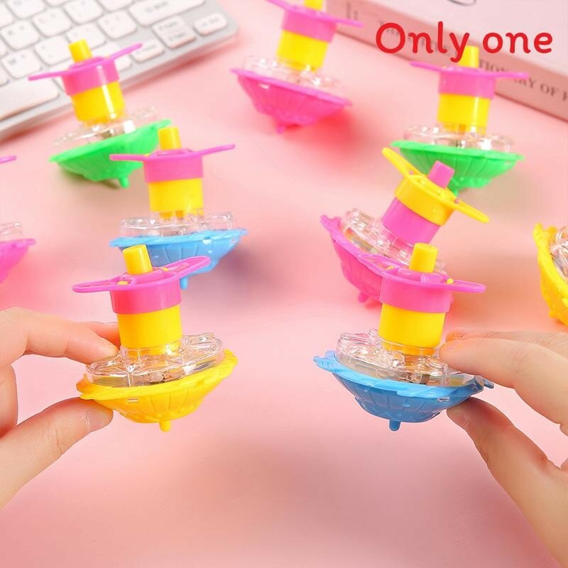 Пластиковая юла игрушка с светом для детей игры и развлечения