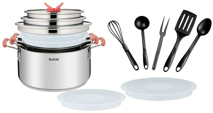 Набор посуды Tefal OPTI'SPACE 13 пр. G720SD74 - фотография № 1