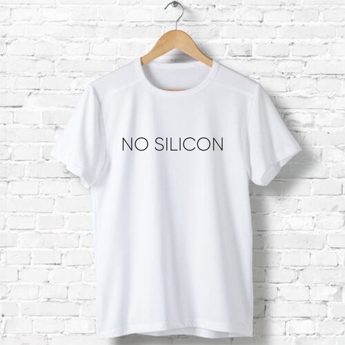 фото Футболка с принтом no silicone 50 bakary