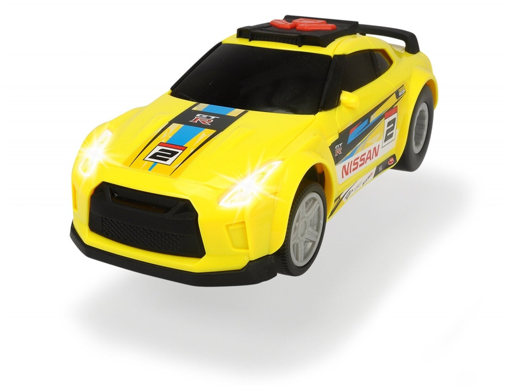 Рейсинговый автомобиль Dickie Toys Nissan GTR, мотор, 25,5 см, свет, звук (3764010)