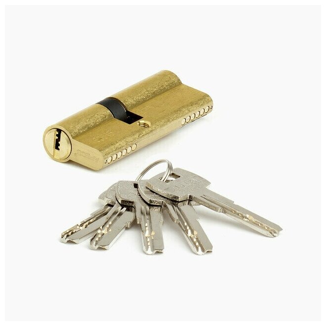 Цилиндр (Личинка замка) Apecs SM-80(35/45)-G, золото, ключ-ключ