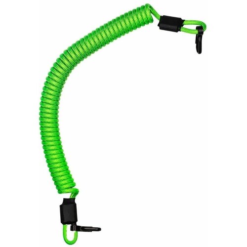 Страховочный шнур (Тренчик) из паракорда с карабинами Цвет: Neon Green страховочный шнур из паракорда тренчик серый