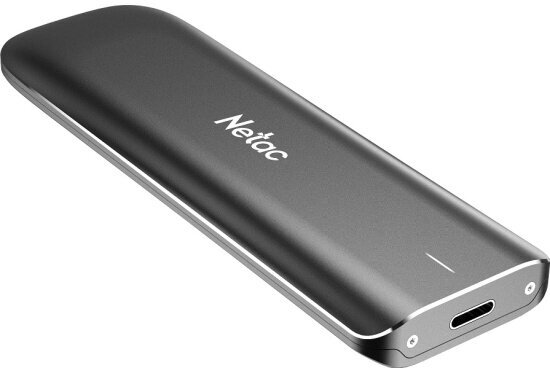 Ssd накопитель Netac ZX10 500GB USB 3.2 Gen 2 Type-C External SSD, R/W up to 1050/950MB/s, with USB C to A cable and 10Gbps USB C to C cable 5Y wty (NT01ZX10-500G-32BK) - фото №3