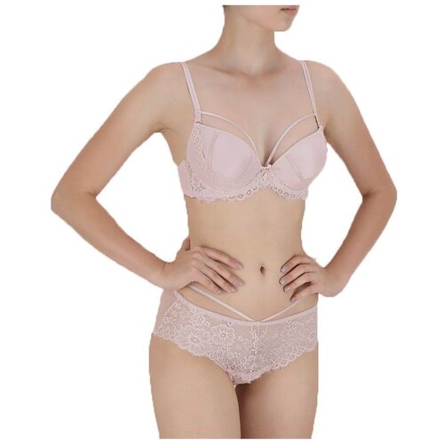 фото Комплект fnniss, бюстгальтер, средняя посадка, размер 85b/46-48, фиолетовый