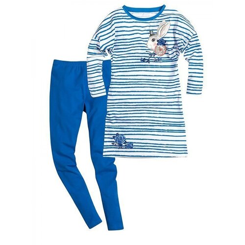 Комплект одежды Pelican, размер 10, белый, синий комплект одежды pelican размер 11 белый синий