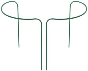Кустодержатель d=40 см, h=60 см, ножка d=1 см, металл, зеленый (набор 2 шт) УС 1410746