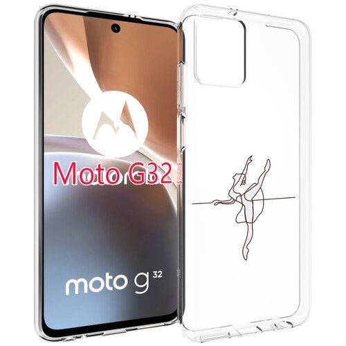 Чехол MyPads маленькая-баллерина для Motorola Moto G32 задняя-панель-накладка-бампер чехол mypads маленькая баллерина для motorola moto g7 play задняя панель накладка бампер